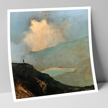 Golden Cloud Break Above Helvellyn lake district fell art print