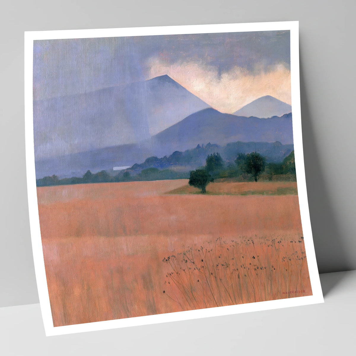 Distant Storm Over The Fells lake district sky art print