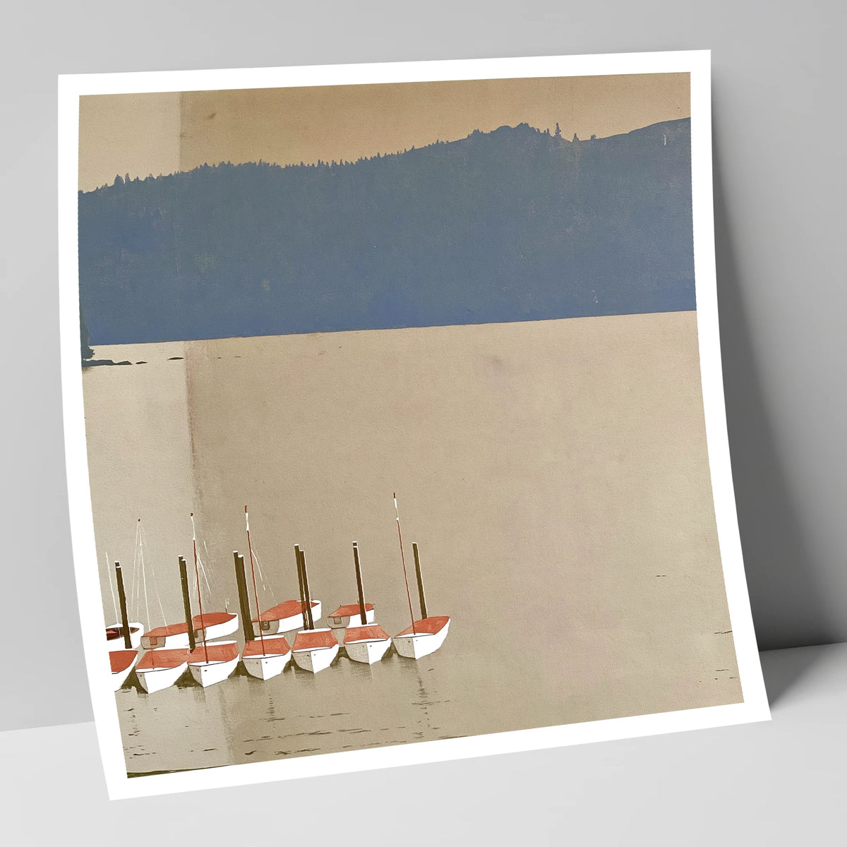 Windermere Boats Below Slate Fells lake district lake art print