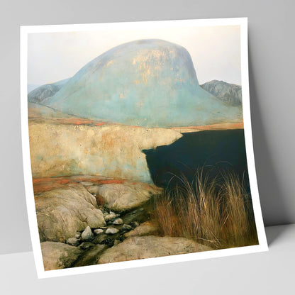Dark Waters of Styhead Tarn lake district fell art print