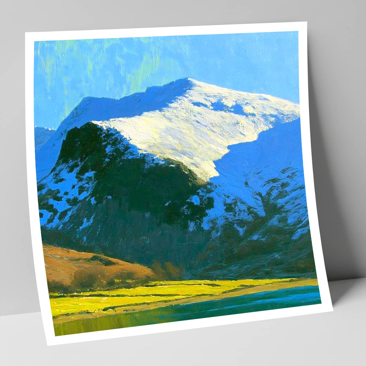 Winter Sunlight on Watson's Dodd lake district fell art print