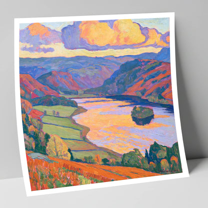 Rydal Water Under Vivid Skies lake district lake art print