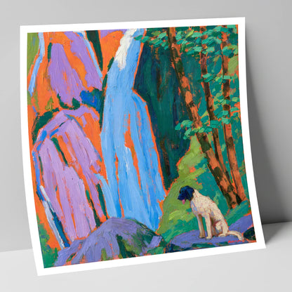 Vibrant Aira Force With Dog aira force wall art art print