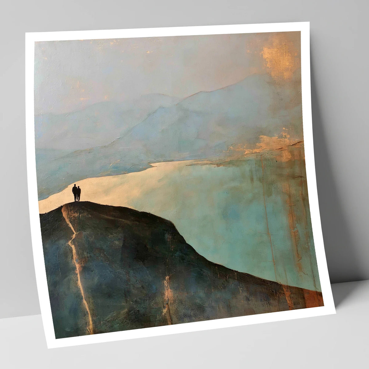 Catbells Ridge in Golden Light lake district fell art print