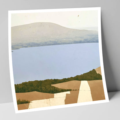 Bassenthwaite Lake in Muted Tones lake district lake art print