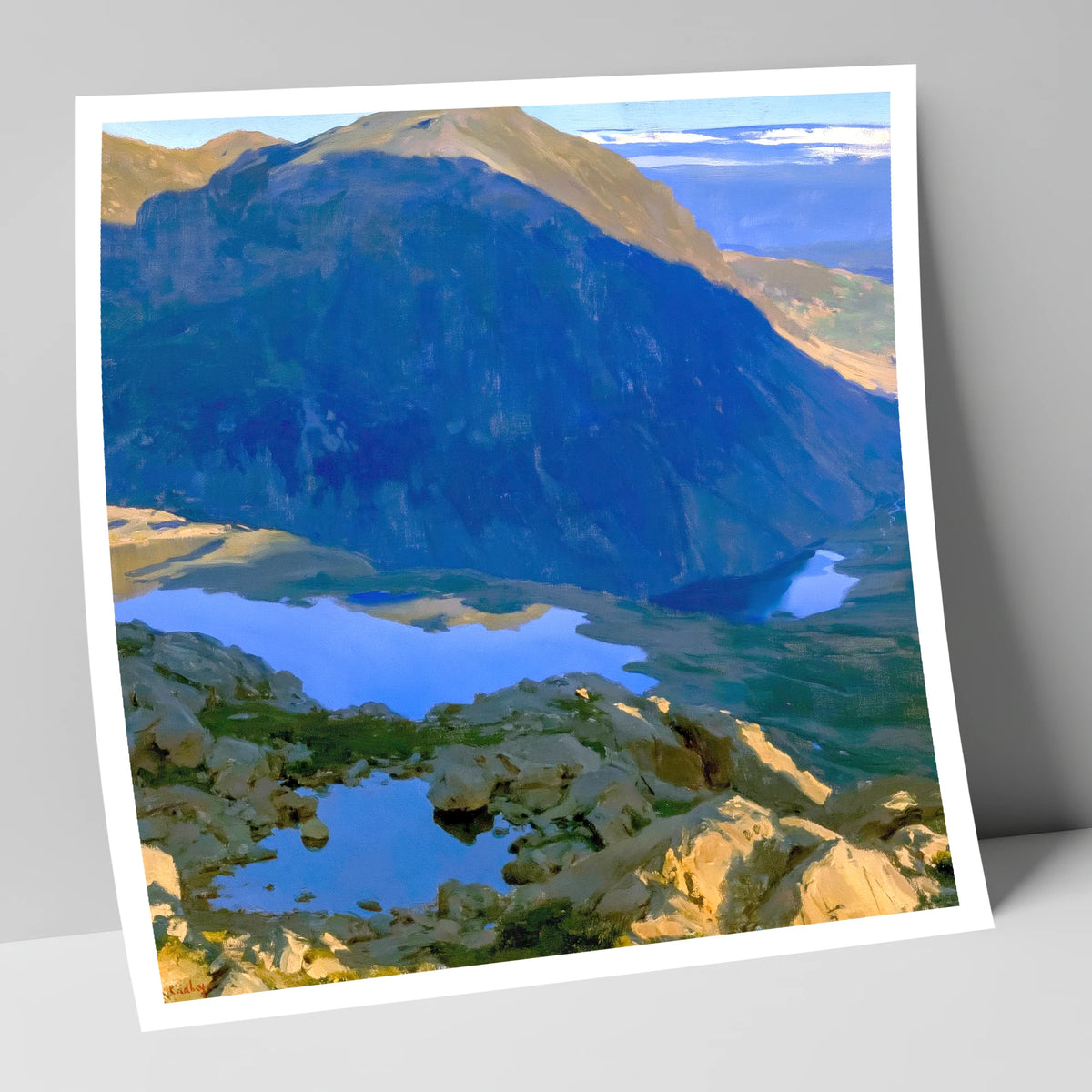 Haystacks Tarn in Deep Shadow lake district fell art print
