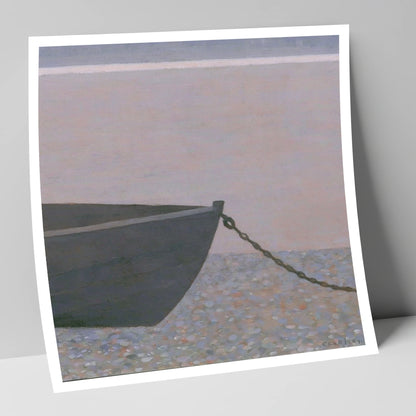 Windermere Boat on Pebble Shore lake district lake art print