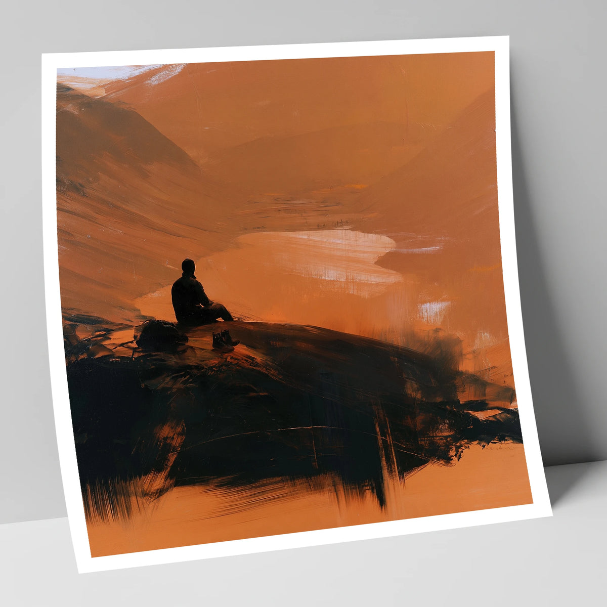 Innominate Tarn in Amber Light lake district fell art print