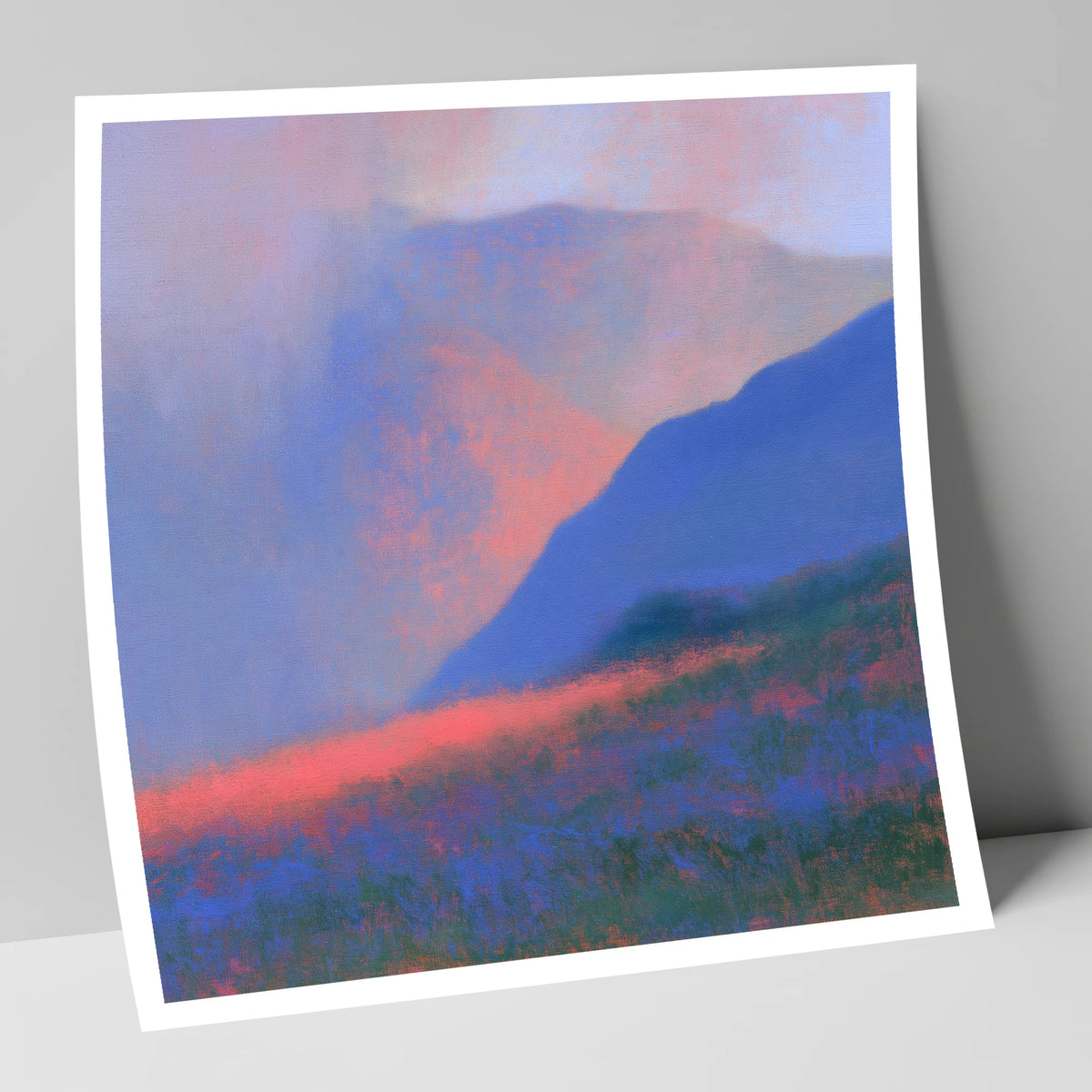 Pink Storm Clouds Over Fells lake district sky art print