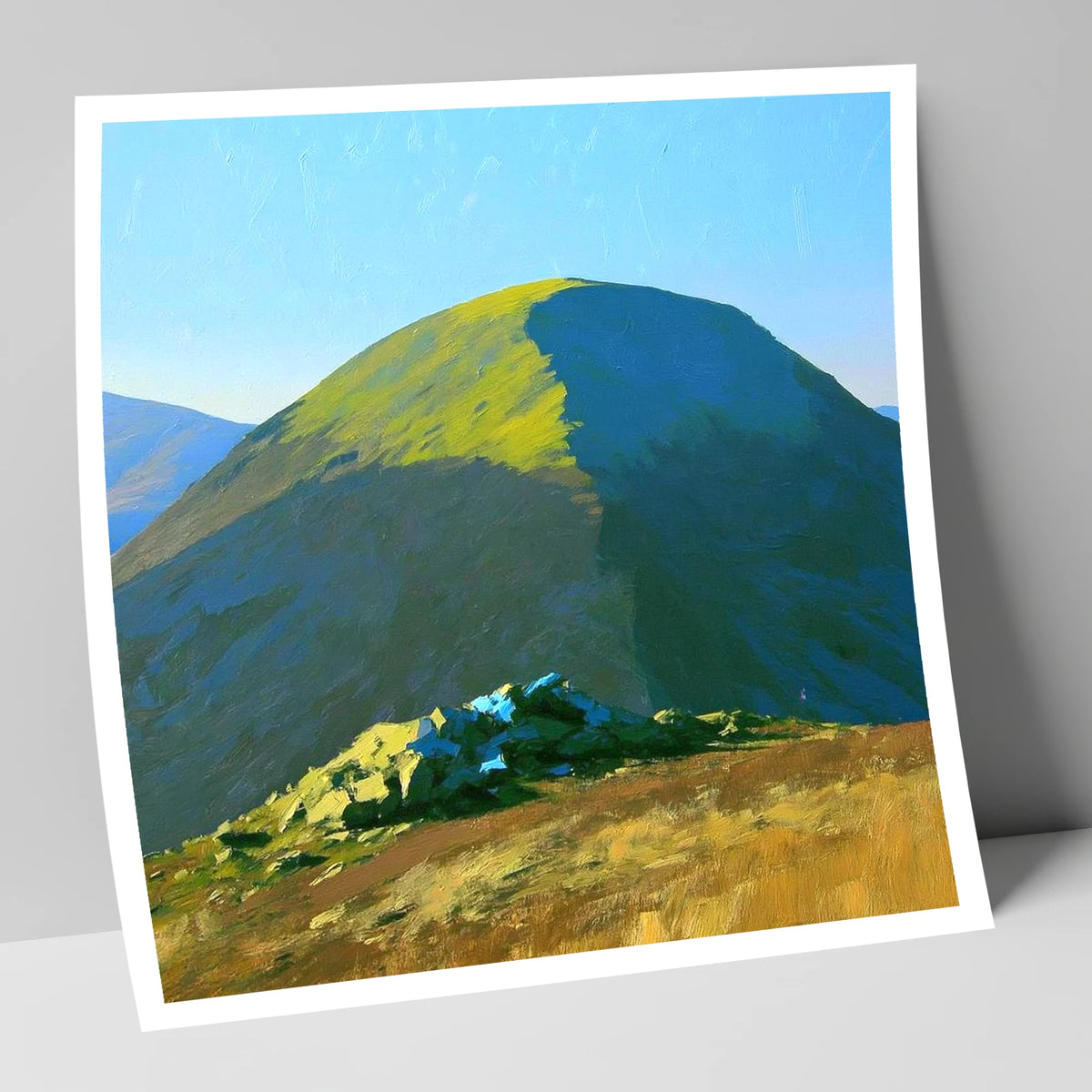 Sunlit Dome of Rest Dodd lake district fell art print