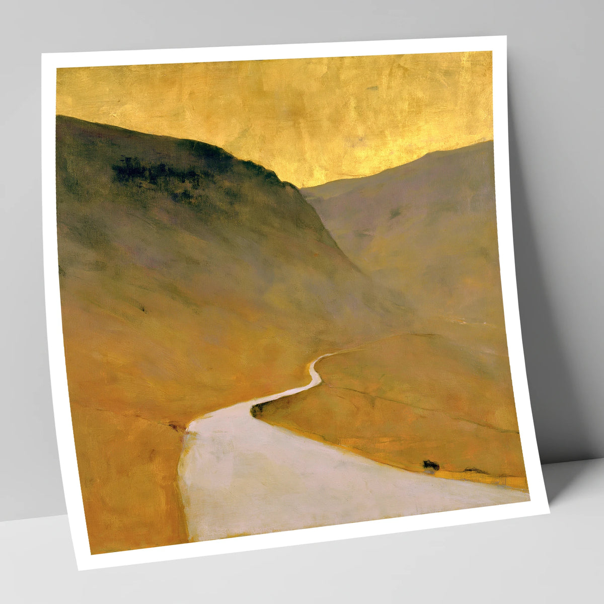 Winding Pass in Golden Light lake district valley art print