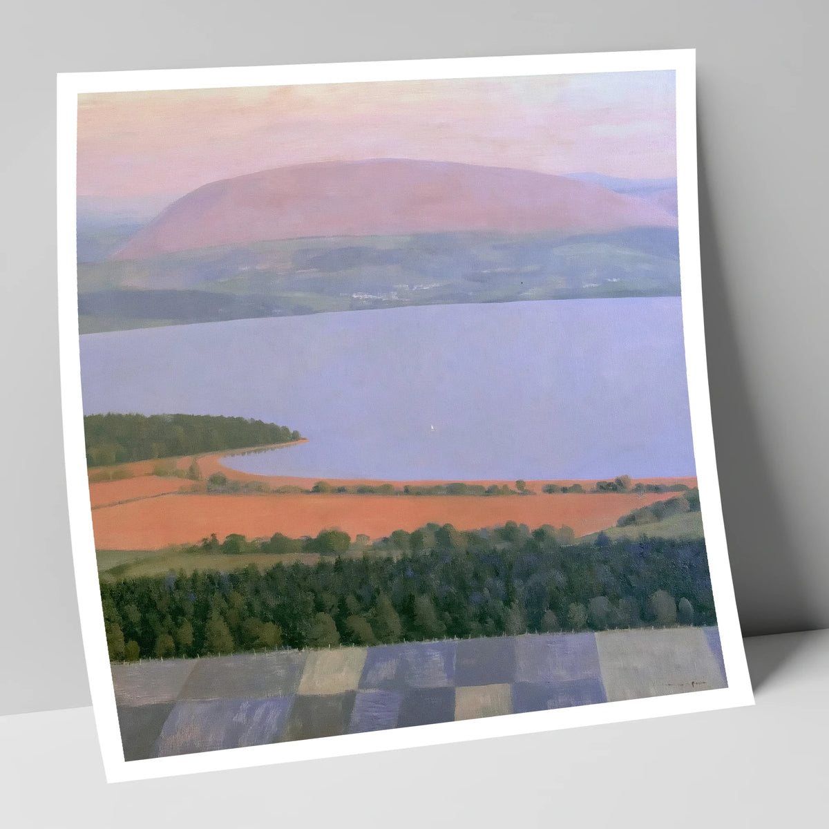 Bassenthwaite Lake in Pastel Light lake district lake art print
