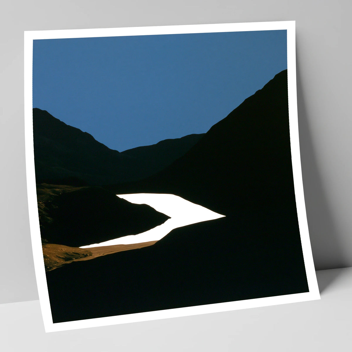 Luminous Lake Below Dark Fells lake district lake art print