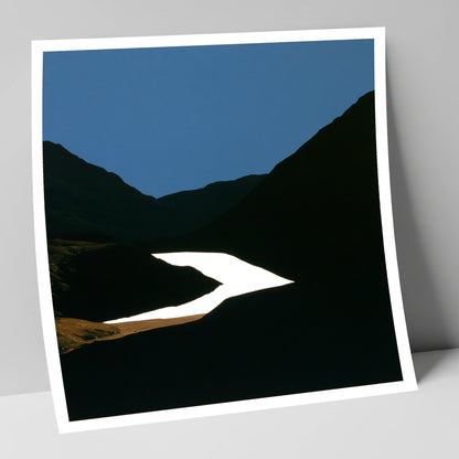 Luminous Lake Below Dark Fells lake district lake art print