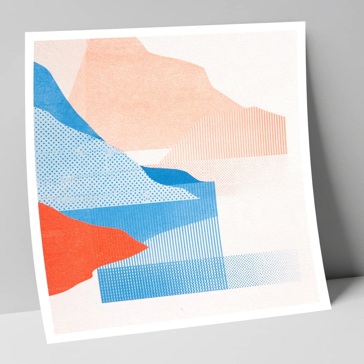 Abstract Crummock Water Fells lake district lake art print