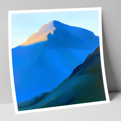 Great Gable in Bold Blue lake district fell art print