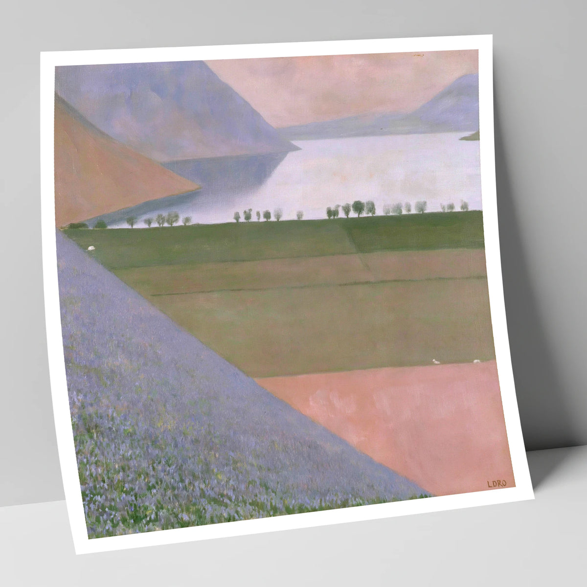 Rannerdale Fellside Over Crummock Water lake district lake art print