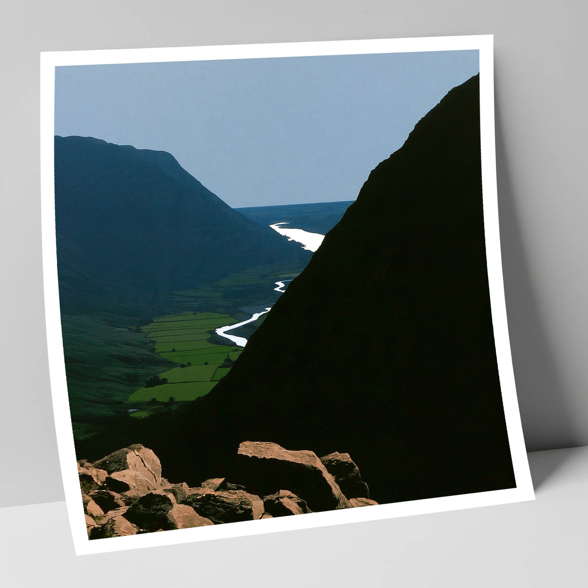 Steep Valley from Great Gable lake district fell art print