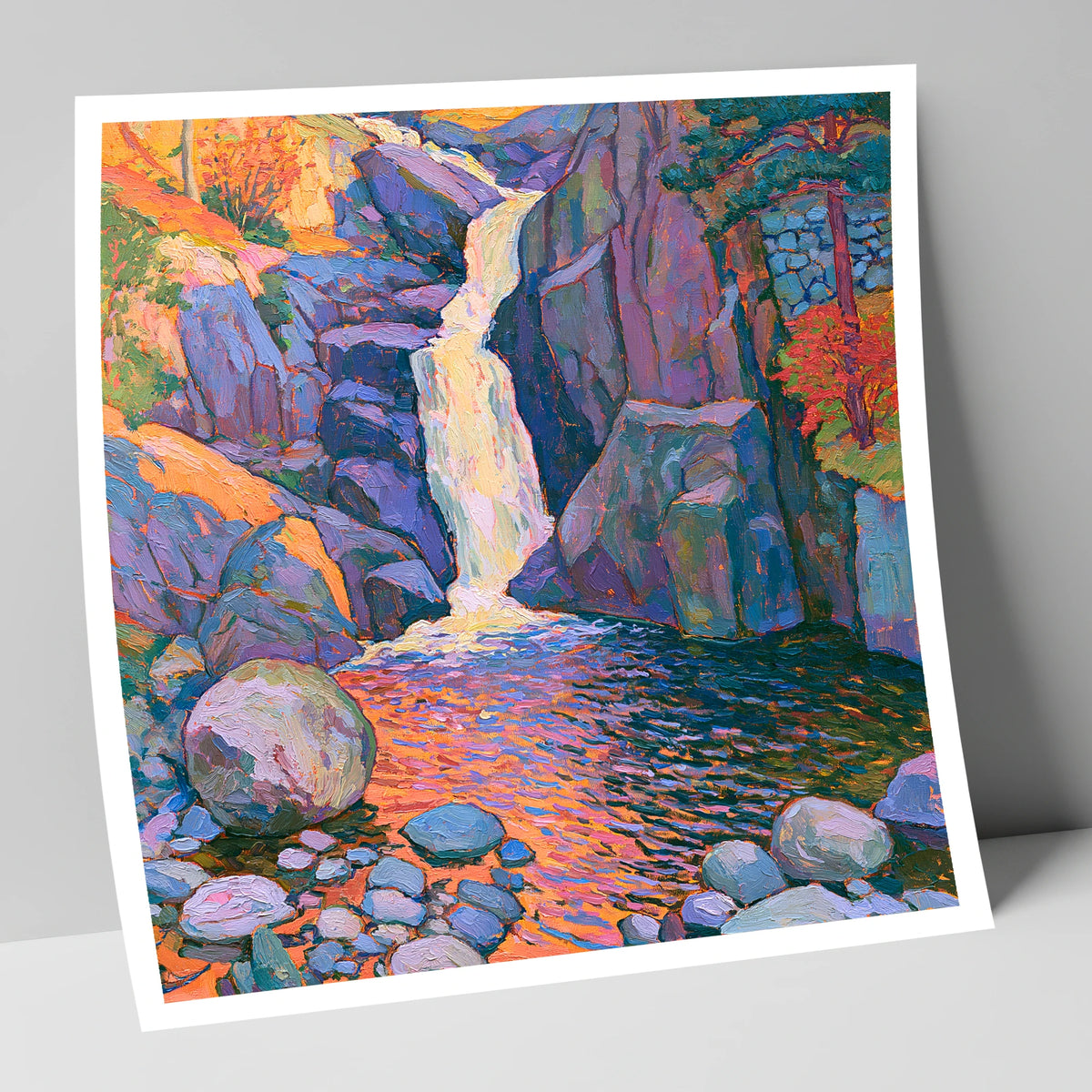 Luminous Lake District Waterfall lake district waterfall art print