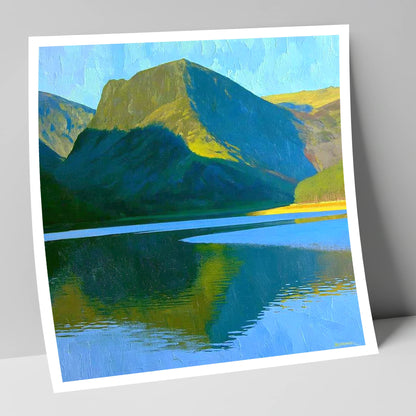 Fleetwith Pike in Vivid Sunlight lake district fell art print