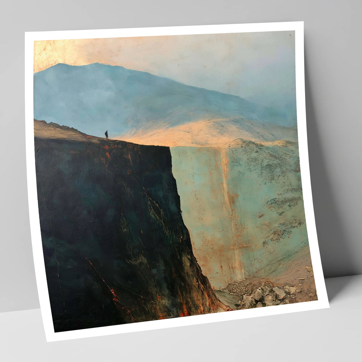 Blencathra Escarpment in Golden Light lake district fell art print