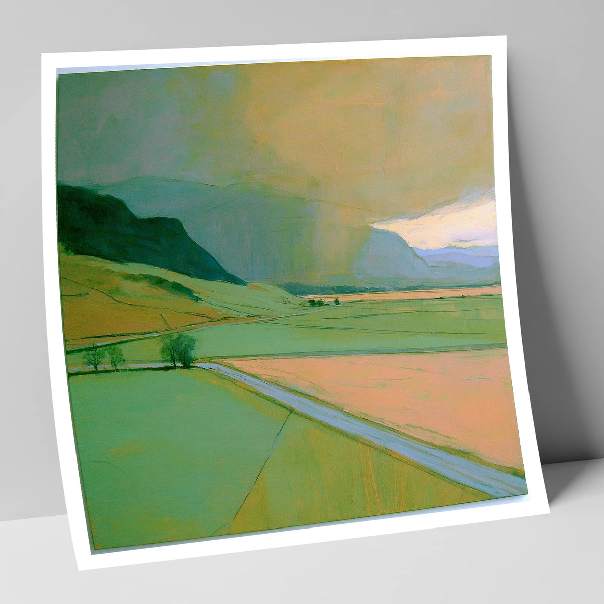 Golden Storm Clouds Over The Fells lake district sky art print
