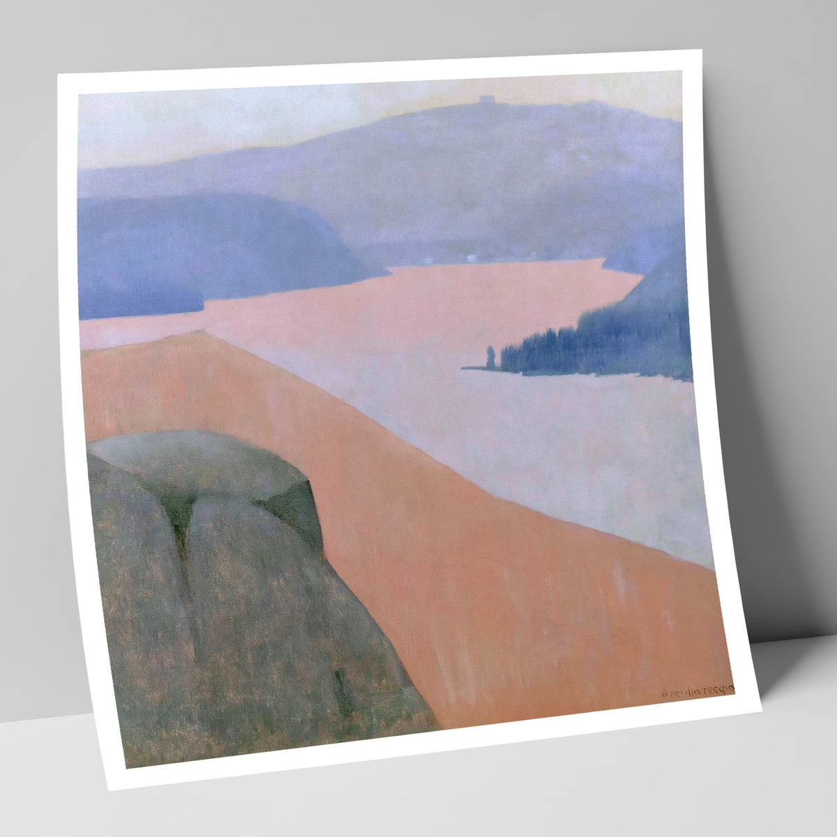 Pastel Ullswater from Gowbarrow Fell lake district lake art print
