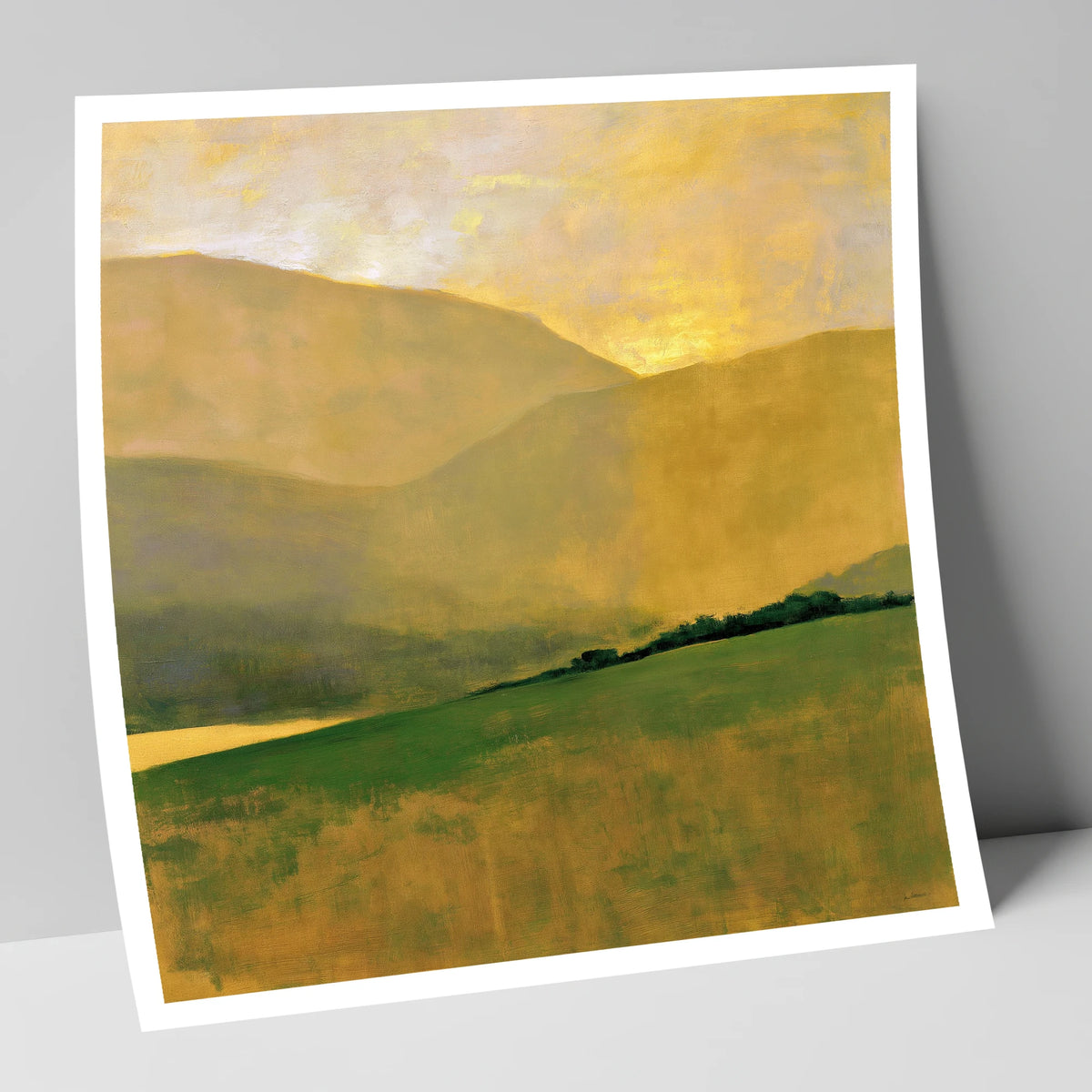 Golden Fells and Green Valley lake district valley art print