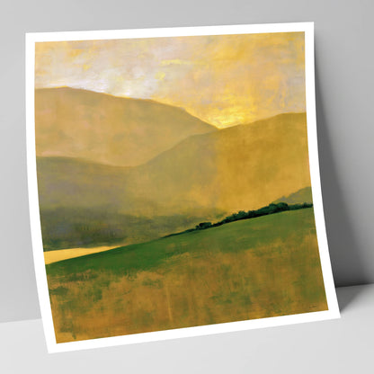 Golden Fells and Green Valley lake district valley art print