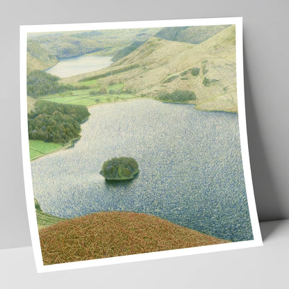 Autumn Bracken Above Grasmere lake district lake art print