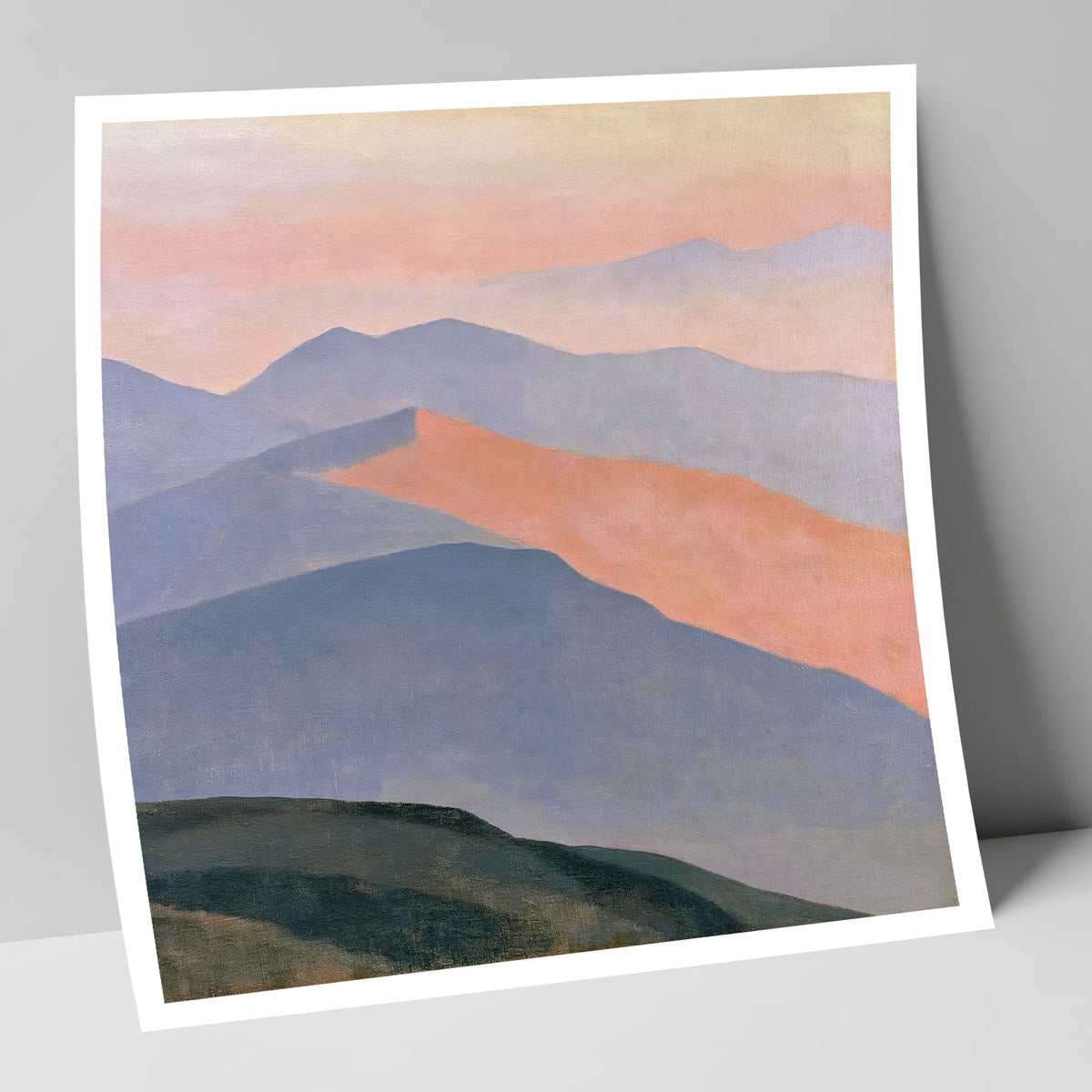 Pastel Fells from the Summit lake district fell art print