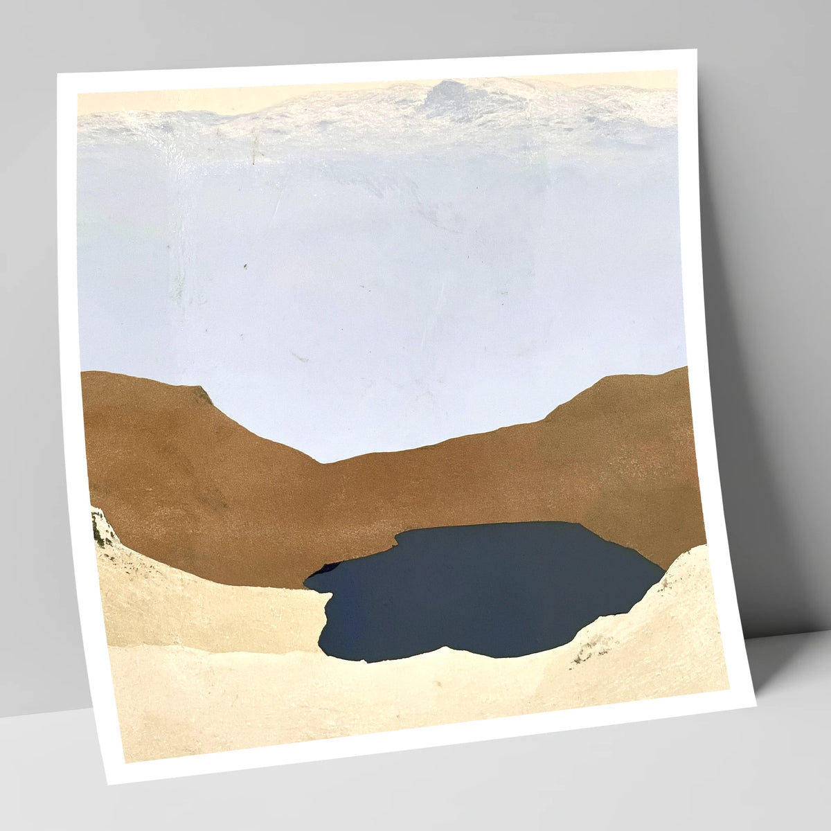 Easedale Tarn in Earth Tones lake district lake art print