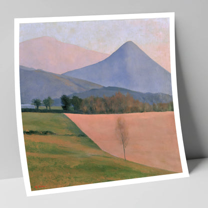 Pastel Fells and Green Valley lake district valley art print