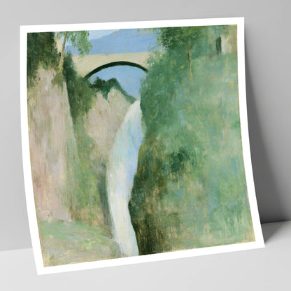 Stone Bridge Over Aira Force lake district waterfall art print