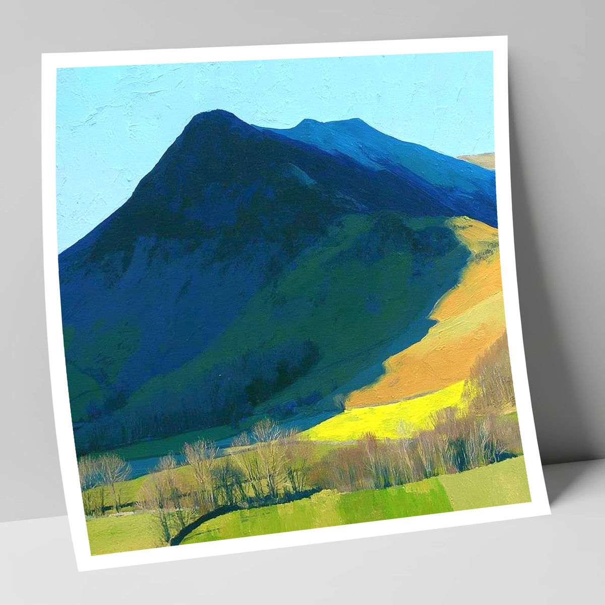Ard Crags and Sunlit Valley lake district fell art print