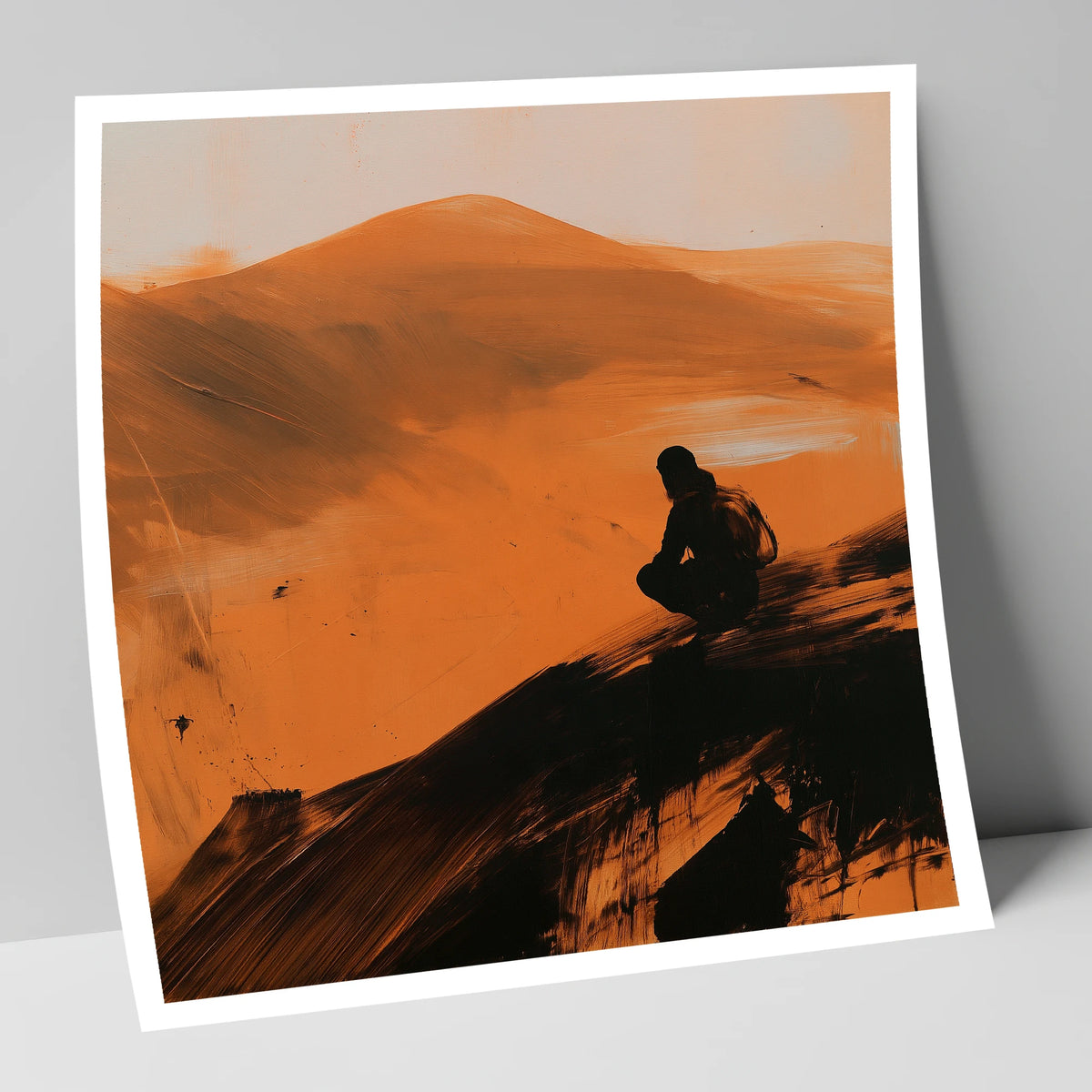 Blencathra Walker in Amber Light lake district fell art print