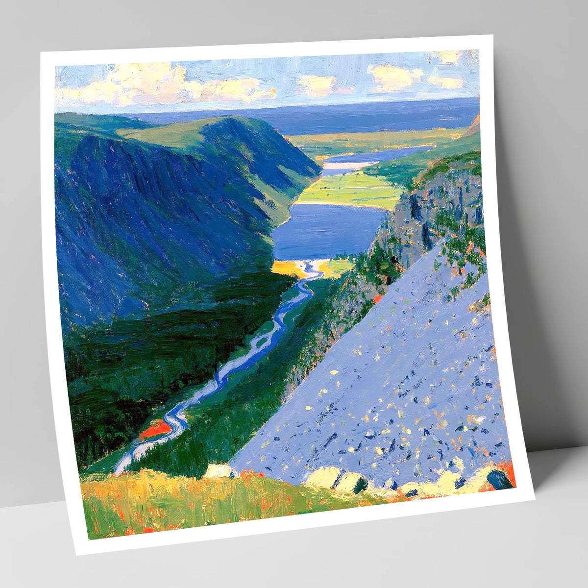 Vibrant Valley from Great Gable lake district fell art print