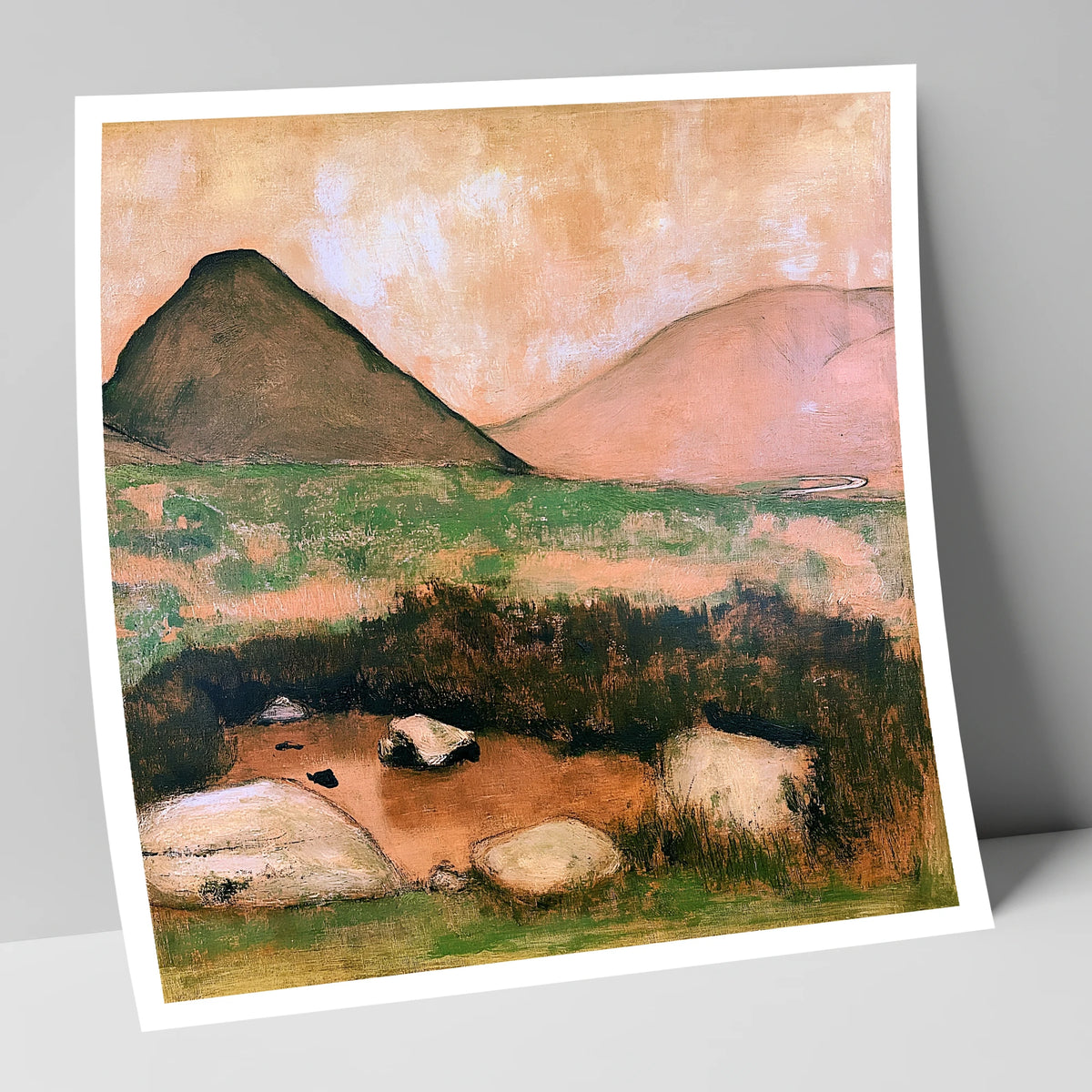 Haystacks Tarn in Warm Light lake district fell art print