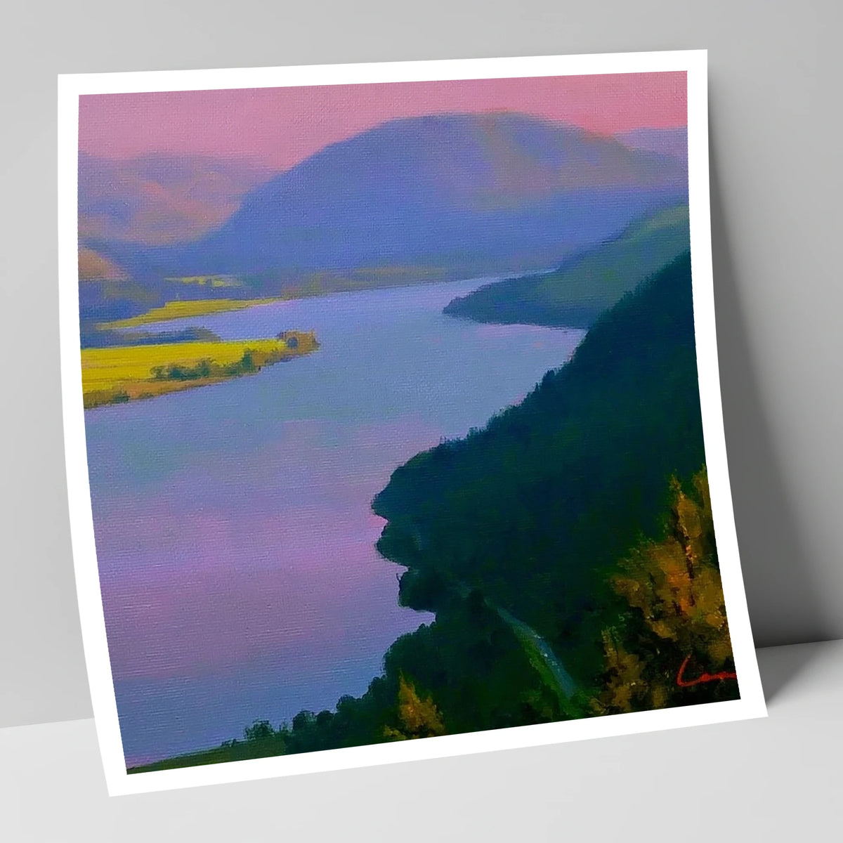 Vibrant Evening Over Bassenthwaite Lake lake district lake art print