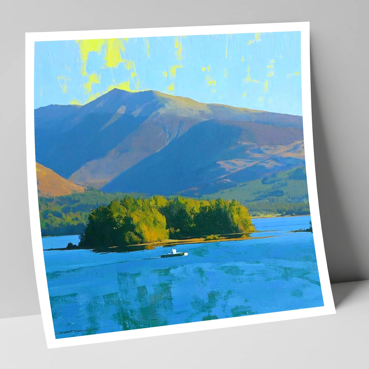 Vibrant Skiddaw Above Derwentwater lake district fell art print