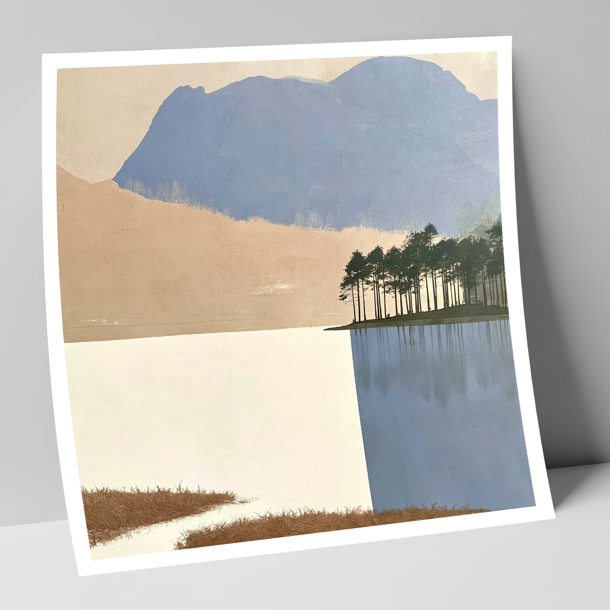 Tarn Hows Pines and Slate Fells lake district lake art print