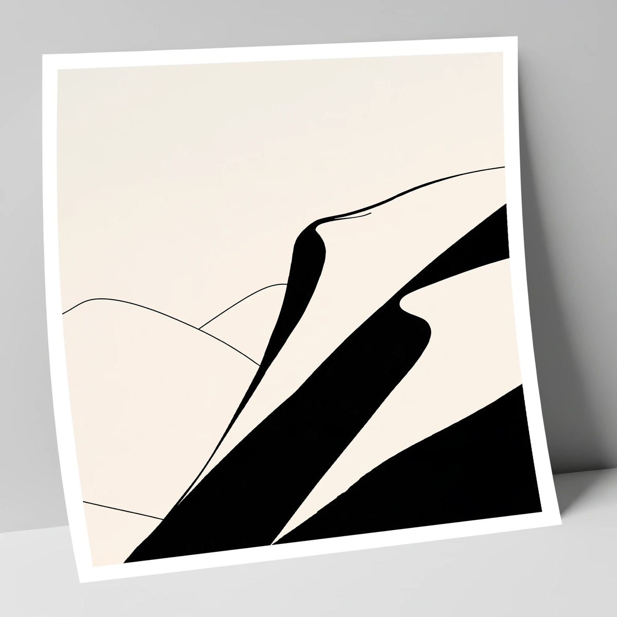 Abstract Evening Shadows on Fells lake district sky art print