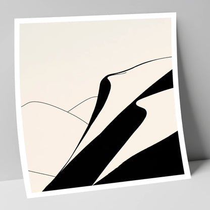 Abstract Evening Shadows on Fells lake district sky art print