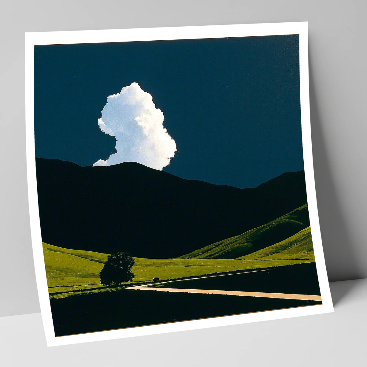 Luminous Cloud Over Rolling Fells lake district fell art print