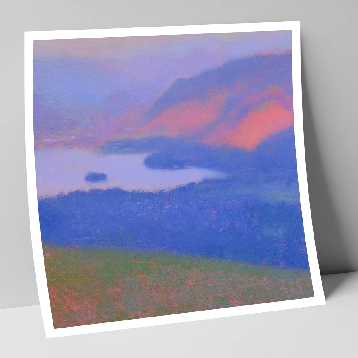 Keswick And Derwentwater At Twilight lake district village art print