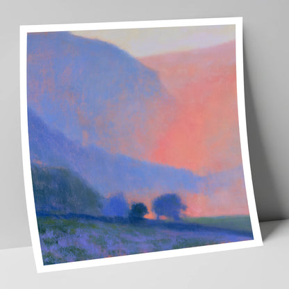 Post-Rain Glow Over the Fells lake district sky art print