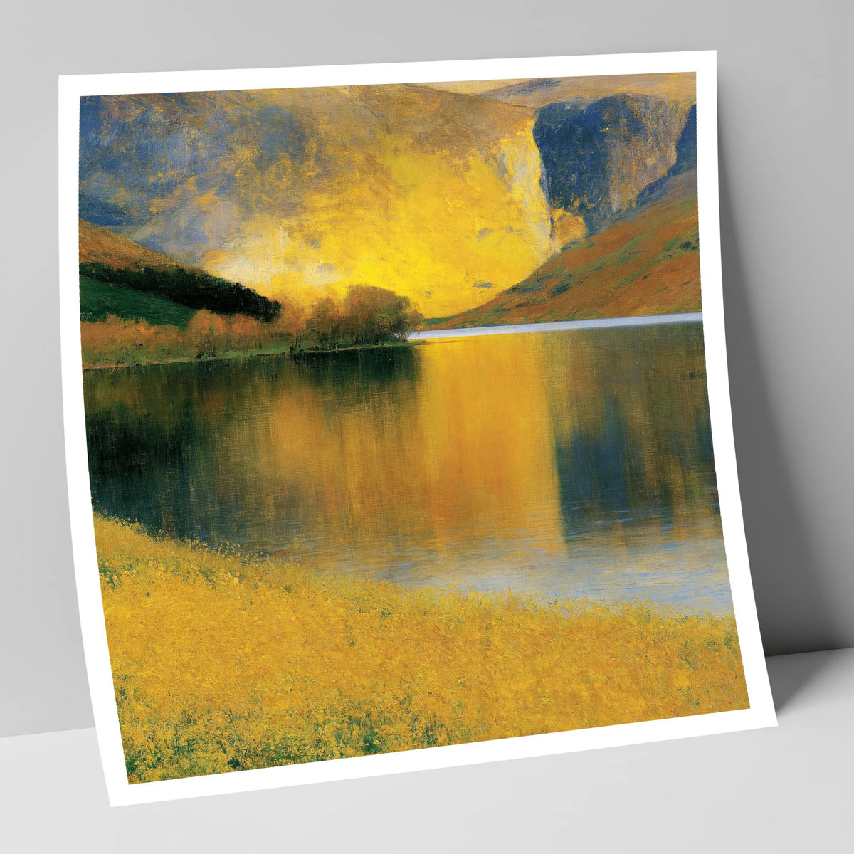 Luminous Fells by the Lake lake district lake art print