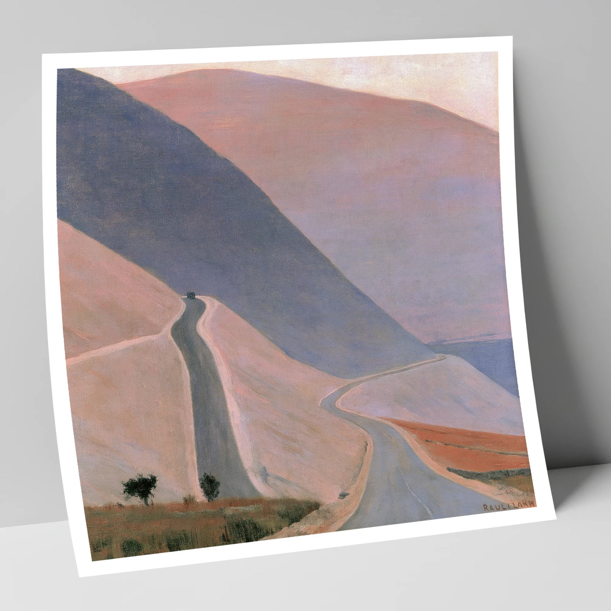 Winding Pass in Pastel Light lake district valley art print