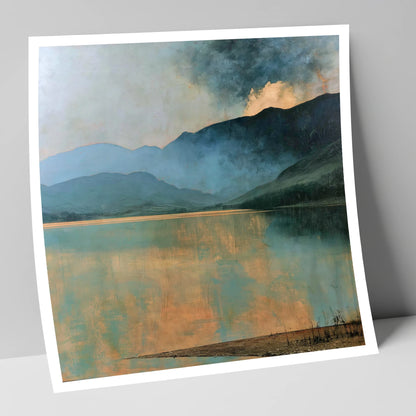 Light Breaking Over Crummock Water lake district lake art print