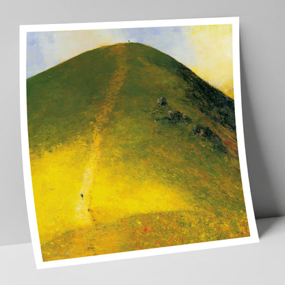 Golden Ascent of Catbells lake district fell art print